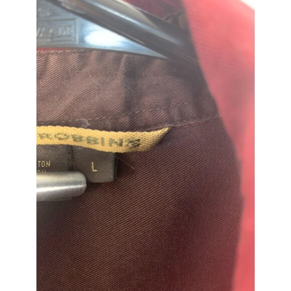 Royal Robins Button Down Shirt Men's Large Maroon RN 54226 CA 14980 - Picture 3 of 9